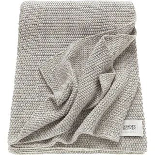 Schöner Wohnen Wohndecke Melange 130 x 170 cm Grau