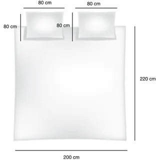 COFI 1453 Plüschbettwäsche Kariert Schwarz 200 x 220 cm