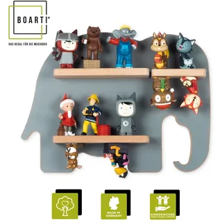 BOARTI Kinderregal Elefant 33 cm grau