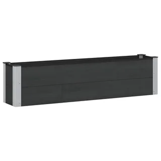vidaXL Hochbeet Schwarz 150 x 30 x 36 cm - Schwarz