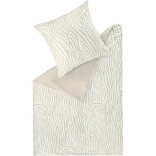 Esprit Salmlo Gestreift Baumwolle Beige 135 x 200 cm + 80 x 80 cm