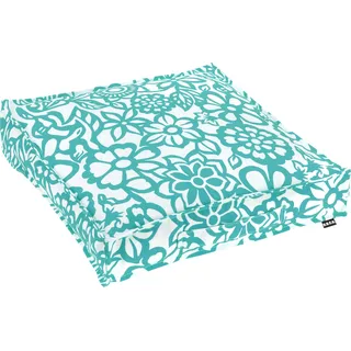 H.O.C.K. Paloma Sitzkissen 50 x 50 cm Blau/Türkis