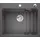 Etagon 6 links Einbauspüle Silgranit felsgrau Handbetätigung 600 x 510 mm