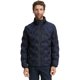 Tom Tailor Herren Hybrid Steppjacke mit verstaubarer Kapuze
