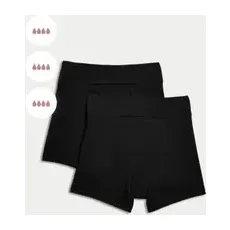 Womens M&S Collection 2er-Pack Slips mit sehr hoher Saugkraft für die Tage - Black, Black, UK 16 (EU 44)