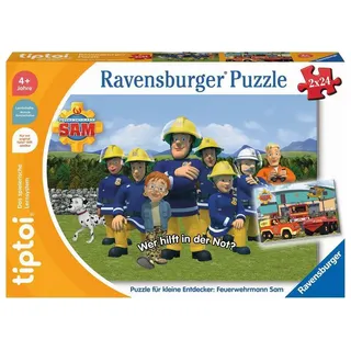 Ravensburger tiptoi Puzzle für kleine Entdecker: Feuerwehrmann Sam,