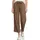 Wide Leg Hose Cold Brew Braun 46