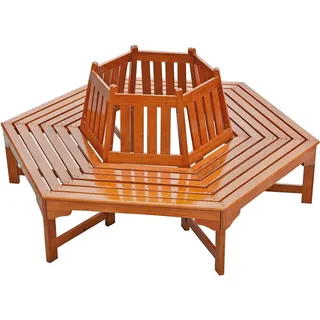 Garden Pleasure Baumbank 155 x 78 x 155 cm Braun