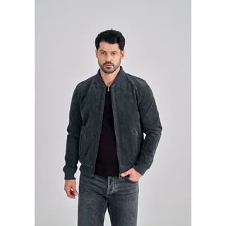 Freaky Nation Lederjacke »Ted«, grau