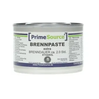PrimeSource Brennpaste extra, 2 Stunden, Geruchsfreier Brennstoff zum Warmhalten von Speisen beim Catering oder Buffet, 160 g - Dose