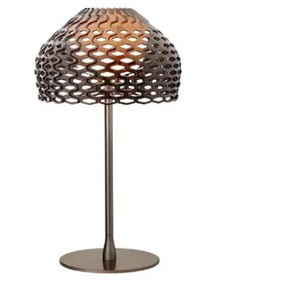 Flos Deckenleuchte Tatou S2 in der Farbe okergrau, aus Polycarbonat hergestellt, Durchmesser: 28cm, F7766048