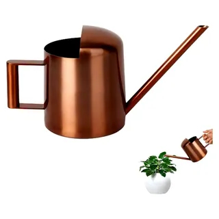 Gießkanne 300ML, Mini-Gießkanne aus Edelstahl mit langem Auslauf für Zimmerpflanzen, Blumen und Sukkulenten (Bronze)