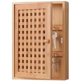 Zeller Schlüsselkasten Bambus, ca. 19 x 6 x 27 cm