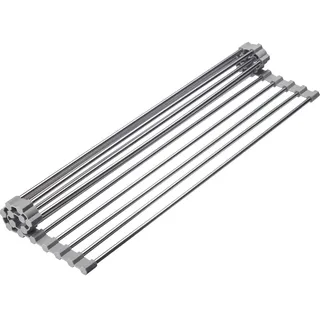 Westmark Abtropfmatte Home 34 x 40 x 3 cm Farbe Edelstahl, Silikon