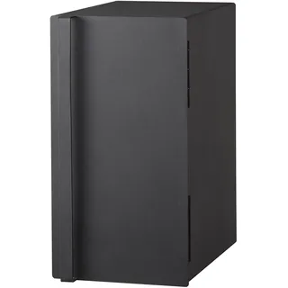 Yamazaki 5681 TOWER Vertikaler Brotkasten, schwarz, Stahl, minimalistisch, 22 x 34.5 x 41 cm