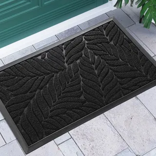 Yimobra Fußmatte, 92 x 61 cm, rutschfeste Sauberlaufmatte für draußen – Premium Fußmatte gegen Schmutz und Staub?Schwarz
