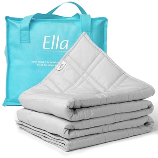 Ella Gewichtsdecke 150x200 7kg - Anti Stress Therapiedecke - Schwere Decke aus 100% Baumwolle - BettDecke für tiefen Schlaf und bessere Erholung – Weighted Blanket - Für Männer & Frauen von 55-85kg