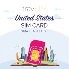 travSIM T-Mobile Prepaid USA SIM-Karte - 50GB Mobiles Internet, Unbegrenzt Gespräche &Texts für Die US - Hotspot Erlaubt - 4G LTE für 10 Tage