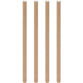 Trinkhalme aus Papier extra dick, braun natur O10mm 21cm, 50 Stk.