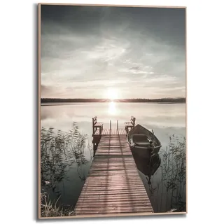 Reinders! Reinders "Slim Frame Wood 50x70 Scandic Jetty", farbe bild(er): blau