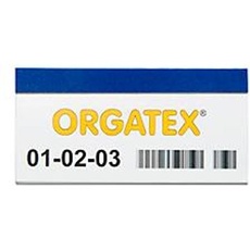 ORGATEX Magnet-Einsteckschilder Color, 48 x 150 mm, blau, 100 St.