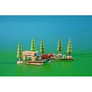 Miniatur Waldarbeiter , 9-teilig Figurengröße ca 2,6 cm NEU Weihnachtsfiguren Ho