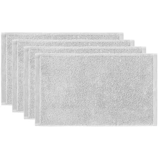 Butlers Gästehandtuch (4er Set) Fabulous , Grau , Textil , 30x50 cm , Heimtextilien, Badtextilien, Gästehandtücher
