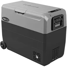 YetiCool TX60 Grey Elektrische Kompressor-Kühlbox, Dual-Zone, App Steuerung per Bluetooth, 12/24 V und 230 V, für Auto, LKW, Boot, 60 Liter