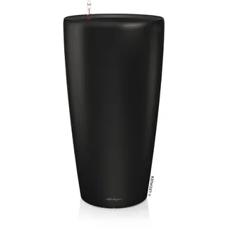 LECHUZA Rondo Premium 32 Ø 32,5 x 56 cm Schwarz Matt