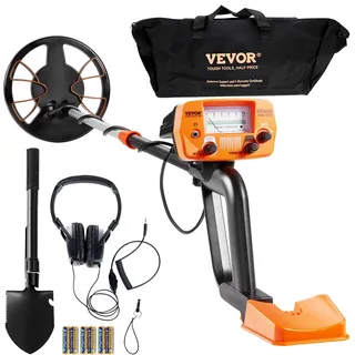 Vevor Metalldetektor Kit für Erwachsene mit 2 Modi wasserdichte 20,3cm Spule