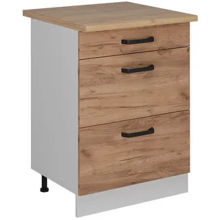 Vicco Schubladenschrank R-Line 60 x 81,6 x 60 cm Weiß