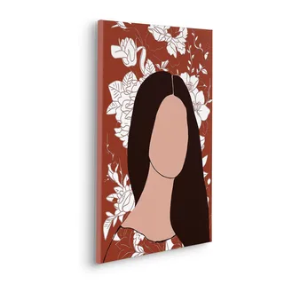 KOMAR Leinwandbild »Beautiful Soul - Größe 40 x 60 cm« Natur 1 Stk. tlg. Keilrahmenbild mi Echtholzrahmen, rot