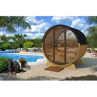 FinnTherm Fasssauna ohne Ofen + int. Steuerung