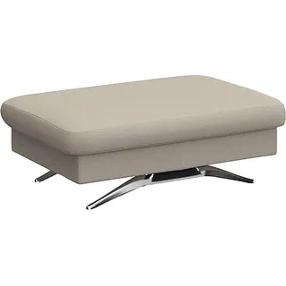flexlux Pouf Glow Sitzhocker Leder 95 x 81 x 65 cm Weiß