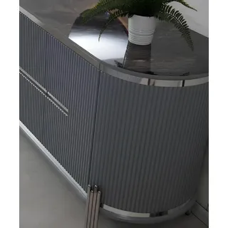 Klassische Sideboard Kommode Holz Schrank Schränke Luxus Möbel Kommoden Neu - Grau