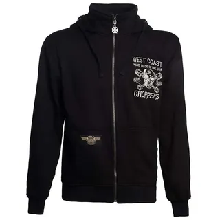 West Coast Choppers High Speed Reißverschlusspullover - Black - 2XL
