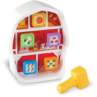 Learning Resources Bauernhof Werkbank, 3 Stück, ab 18 Monate, Spielzeug zum Hämmern & Nageln, Vorschule Lernaktivitäten, Spielzeug für Kleinkinder, Montessori-Spielzeug