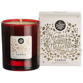 The Handmade Soap Company Kerze Winteredition mit Zimt, Nelke, Muskatnuss, Pinie 180 g