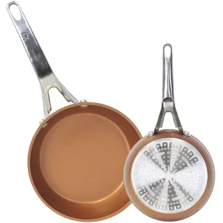 Kollektion Origen: Set mit 2 Bratpfannen, 16 und 28 cm, geschmiedetes Aluminium, geeignet für Induktion