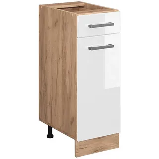 Vicco Schubladenschrank Küchenunterschrank R-Line 30 x 81,6 x 46 cm Weiß