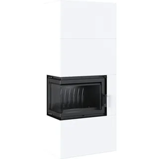 Kratki Kamineinsatz Simple Box 8 kW Stahl Weiß