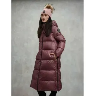 Blauer für Damen. 25WBLDK03161 Kastanienbraune lange Strickjacke Celia (L), Lässig, Polyester