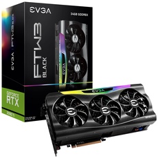 Bild von GeForce RTX 3090 Ti FTW3 BLACK GAMING, 24G-P5-4981-KR, 24GB GDDR6X, iCX3, ARGB LED, Backplate, Free eLeash