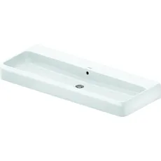 Duravit Qatego Waschtisch, 1200x470mm, mit Überlauf, Unterseite glasiert, DuraCeram, 238212, Farbe: ohne Hahnloch, mit HygieneGlaze