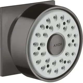 Hansgrohe Seitenbrause 1 jet Rosette eckig, 28469340, Farbe: brushed black chrome