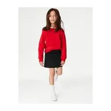 Girls Goodmove Girls'  Sports School Skorts (2-16 Yrs) - Black, Black - 13-14 Years