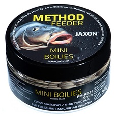 Jaxon Boilies 9mm 50g für Method Feeder Methode Karpfenangeln Karpfenfischen Grundfutter (Buttersäure/FM-KB21)
