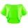 Damen Light Cropped Dance-top Dt104 T-Shirt Neon-grün M EU