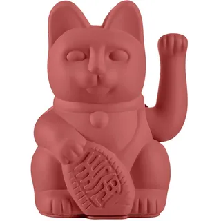 donkey Winkekatze Berry Red - Lucky Cat, Maneki Neko | | Symbol für Liebe & Glück | Modernes Deko-Highlight