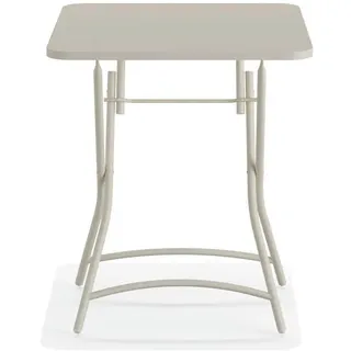 Bistrotisch , Beige , Metall , quadratisch , 60x74x60 cm , FSC Mix, Europäischer Sicherheitsstandard , Wohnzimmer, Wohnzimmertische, Beistelltische
